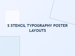 Crafting Posters with Vintage Stencil Font Layouts